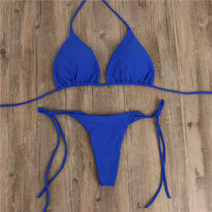 2pcs Lace-up Bikini