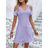 New Off-shoulder Short-sleeved Dress