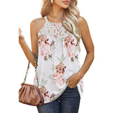 Loose Fit Summer Lace Halter Tank Top