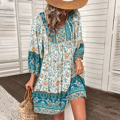Boho Loose Long Sleeve Dress