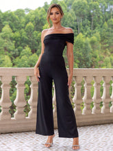 Ruched One Shoulder Jumpsuit - Taboochic