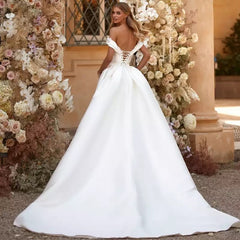 Wedding Mermaid Bride Dress With Detachable Train