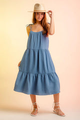 Women's Braces Skirt Splicing Strap Dress