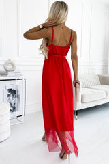 Spaghetti Strap Tie Waist Dress - Taboochic