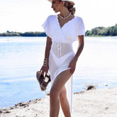 Beach Cover-up Women's Seaside Holiday Hollow Sun Protection Dress