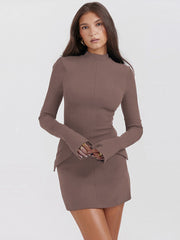 Fashion Slim-fit Long-sleeved Dress