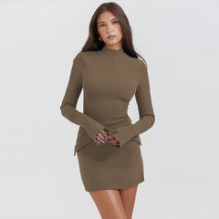 Fashion Slim-fit Long-sleeved Dress