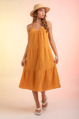 Women's Braces Skirt Splicing Strap Dress