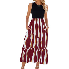 Round Neck Sleeveless Dress