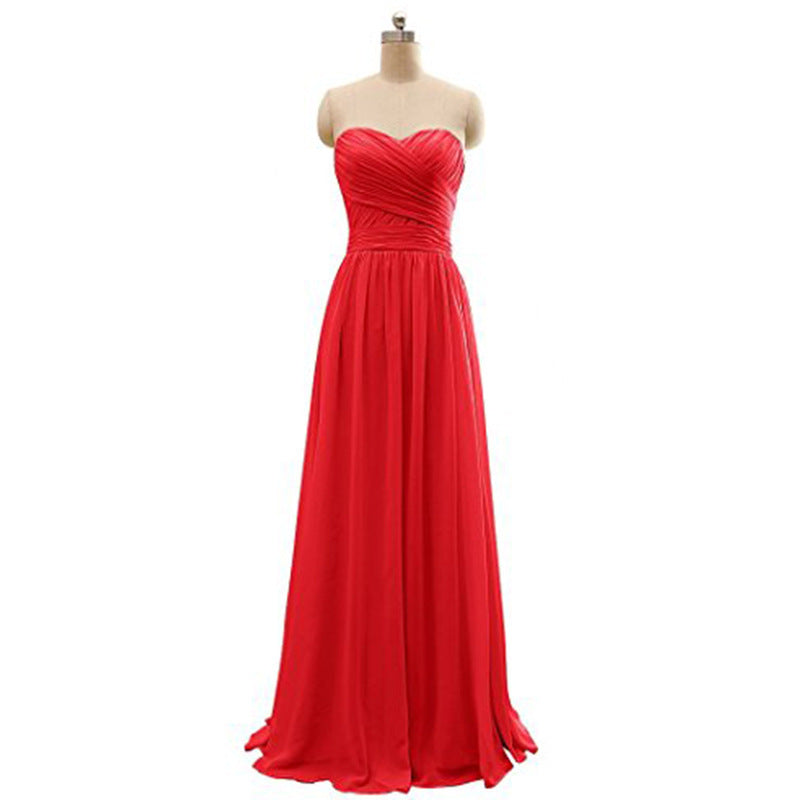 Three styles of bridesmaid Sleeveless Maxi Dress