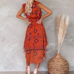 Summer New Satin Sleeveless Dress