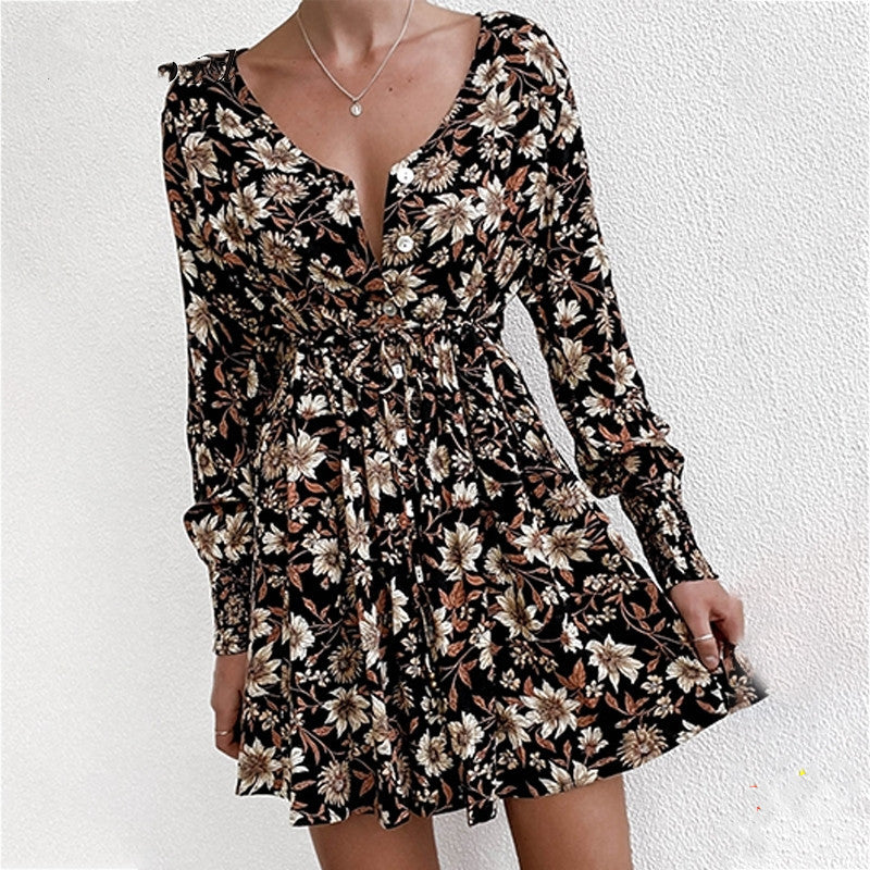 Women Floral Boho Party Dress