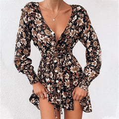 Women Floral Boho Party Dress