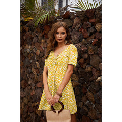 Fashion Women's Skirt Short Sleeve Dress