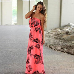 Printed wrap breast dress