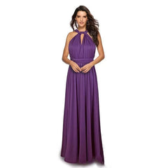 V-neck  Women Cross Strap Beauty Back Design Sleeveless Party Maxi Dress