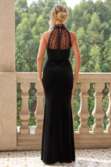 Lace Detail Sleeveless Maxi Dress - Taboochic