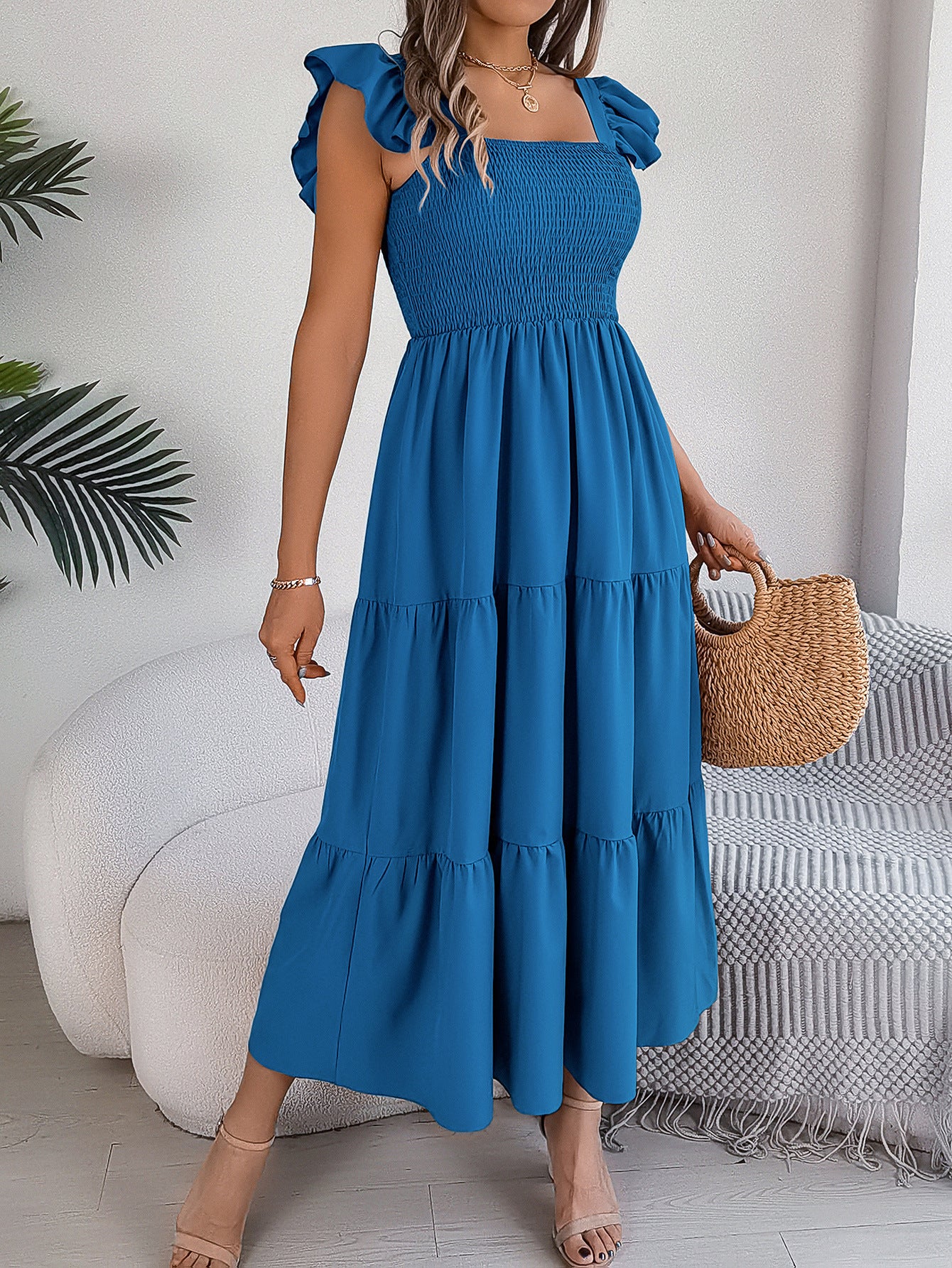 Summer Casual Women's Sleeveless Midi Dress