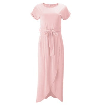 EBay 6 new color, short sleeves, flat sleeves, irregular dress