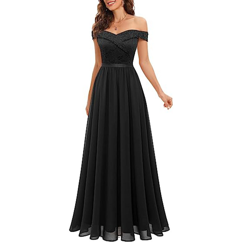 Light Luxury Minority High-end Temperament Long Host Evening Party Dress