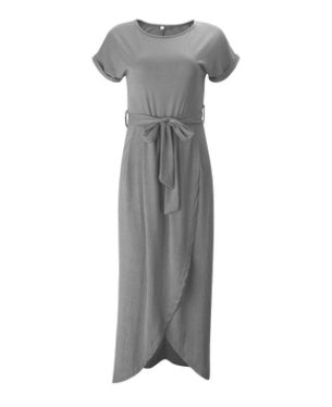 EBay 6 new color, short sleeves, flat sleeves, irregular dress