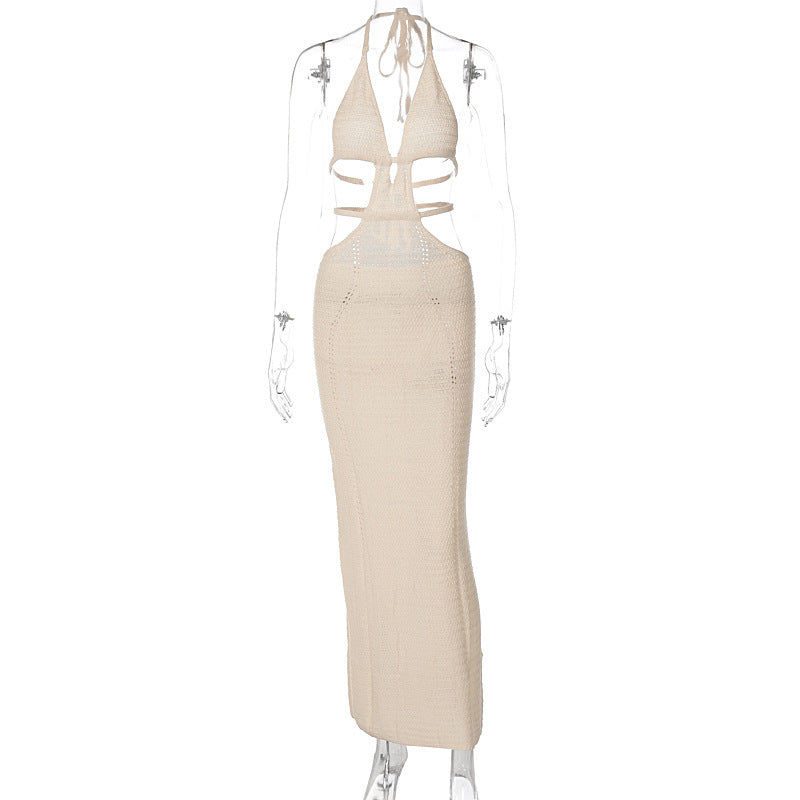 Chest Less Dresses Chest Cut Out Panel Lace Up Sleeveless Dress For Women – Taboo Dresses