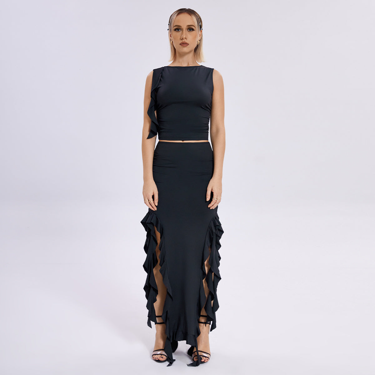 One Shoulder -shoulder Jellyfish Lace Dress