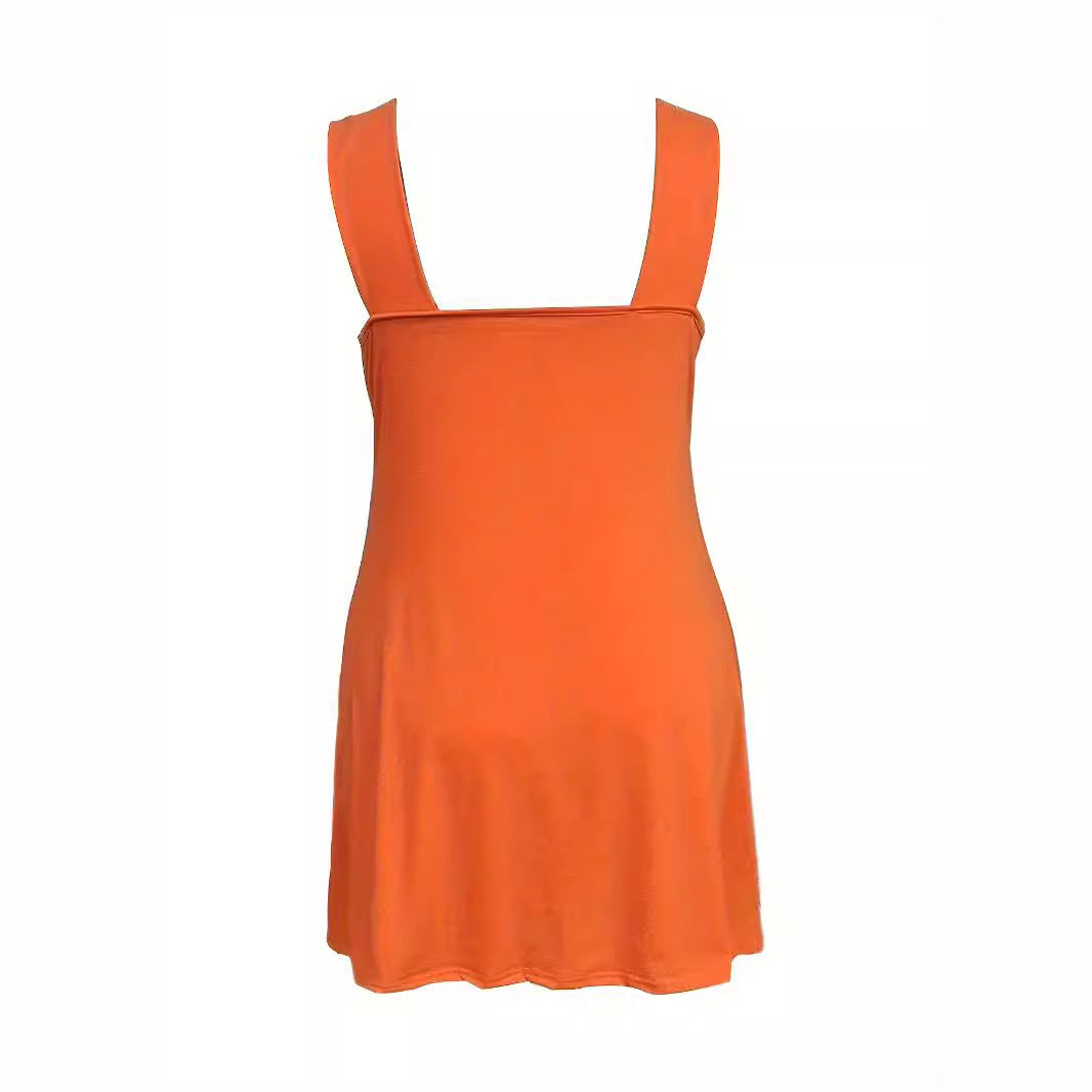 Women's V-neck Hollow Sling Dress