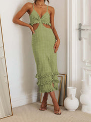 Personalized Sling Temperament Dress Close-fitting Sheath Sleeveless Dress