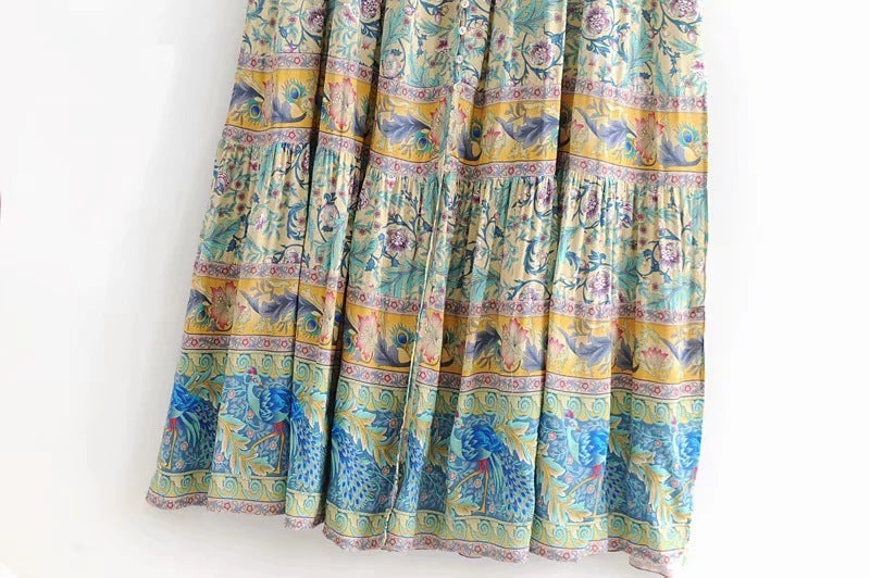 New Bohemian Printed Sleeveless Dress