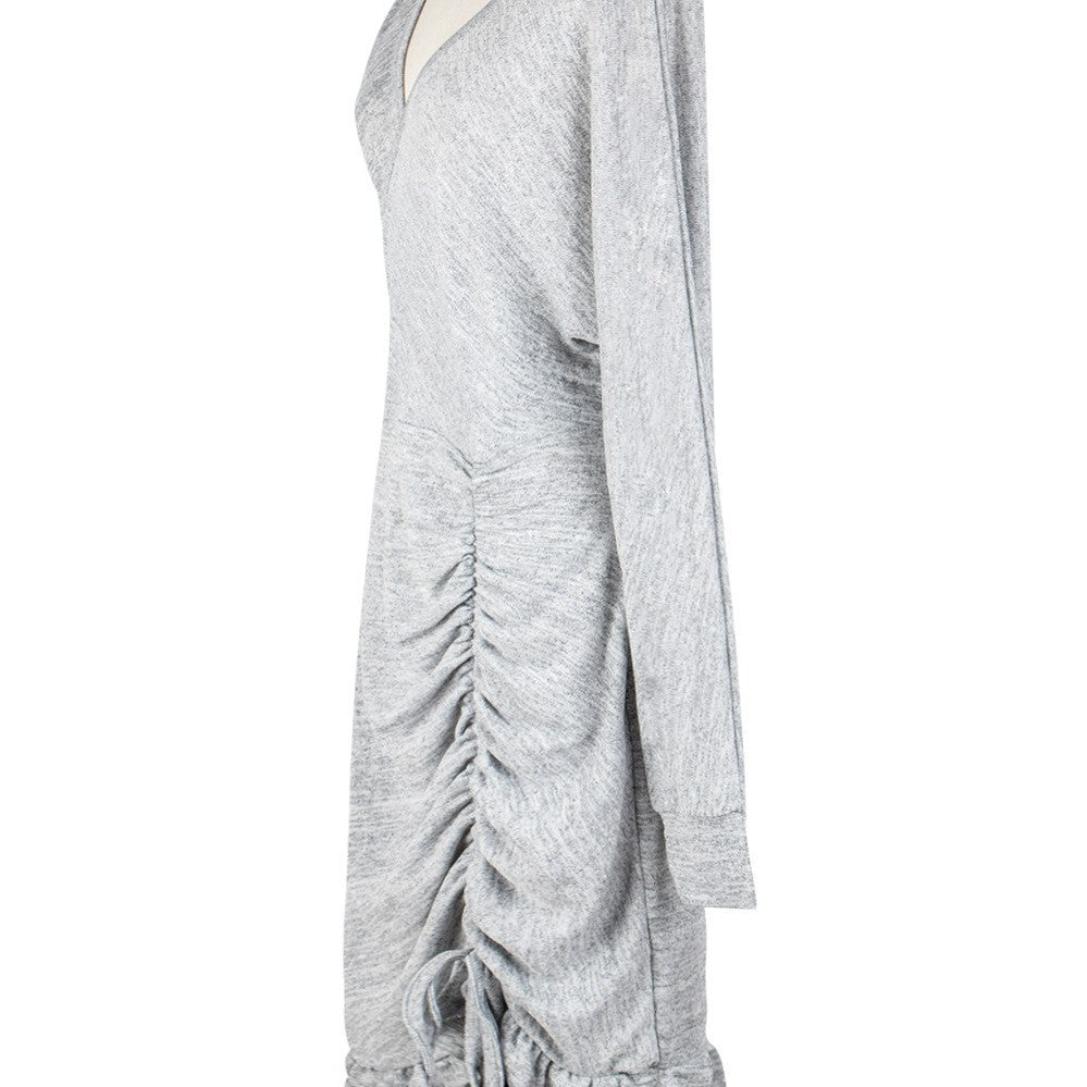 New Fashion European And American Style Women's Long Sleeve Knitted Dress