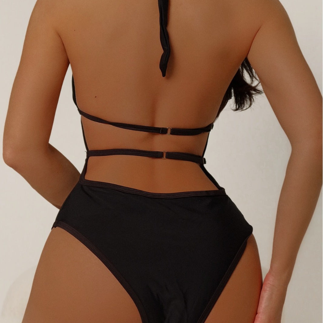 Black One-piece Swimsuit