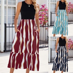 Round Neck Sleeveless Dress
