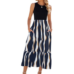 Round Neck Sleeveless Dress