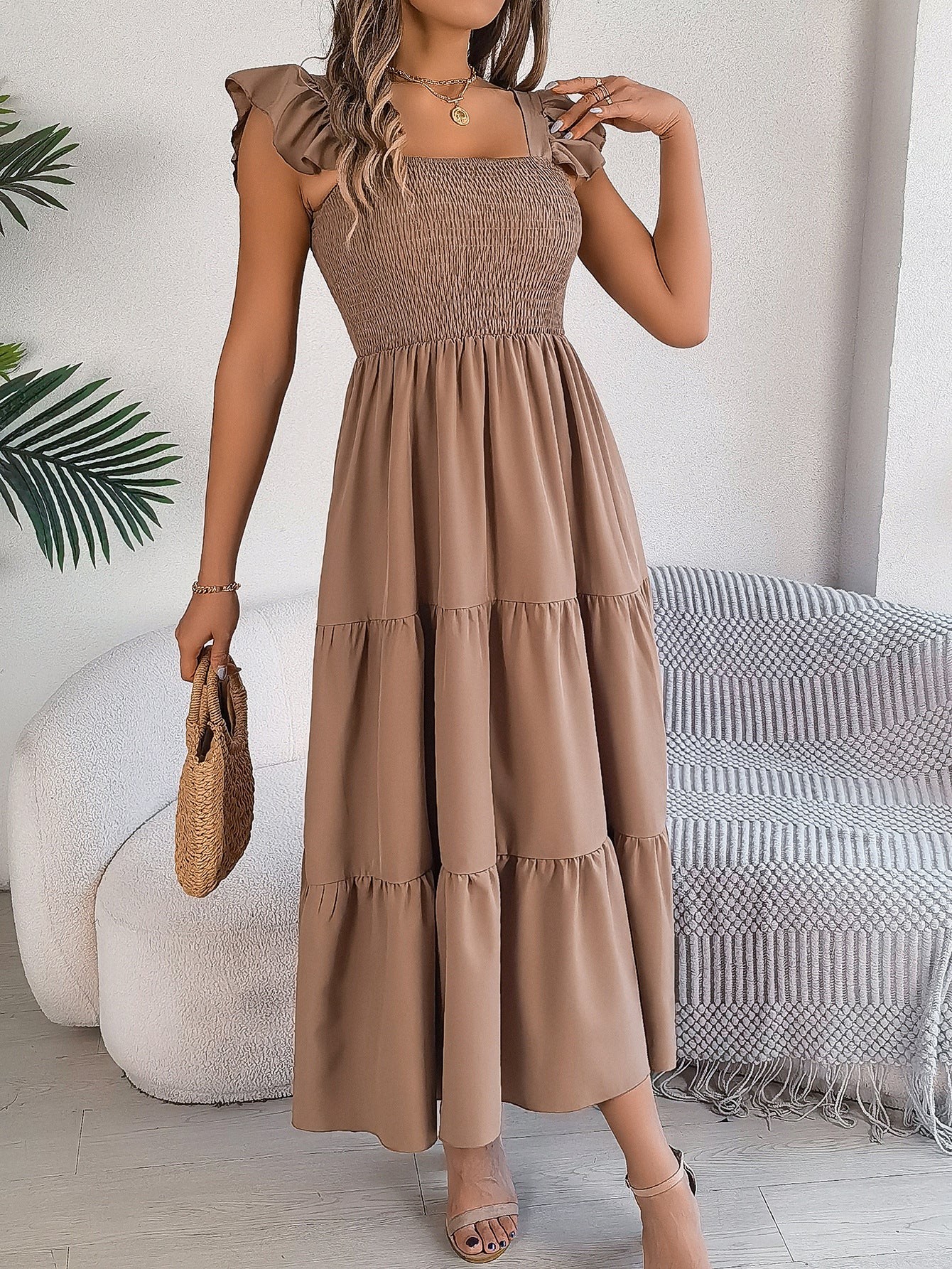 Summer Casual Women's Sleeveless Midi Dress