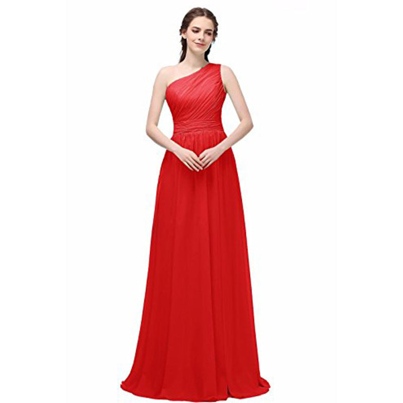 Three styles of bridesmaid Sleeveless Maxi Dress