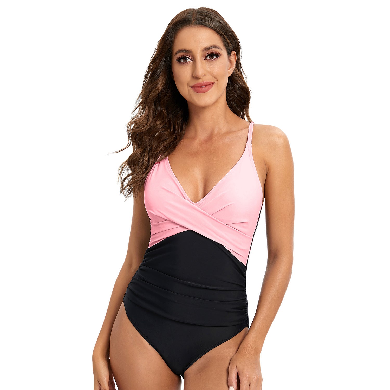 Striped Spaghetti  One-piece Swimsuit