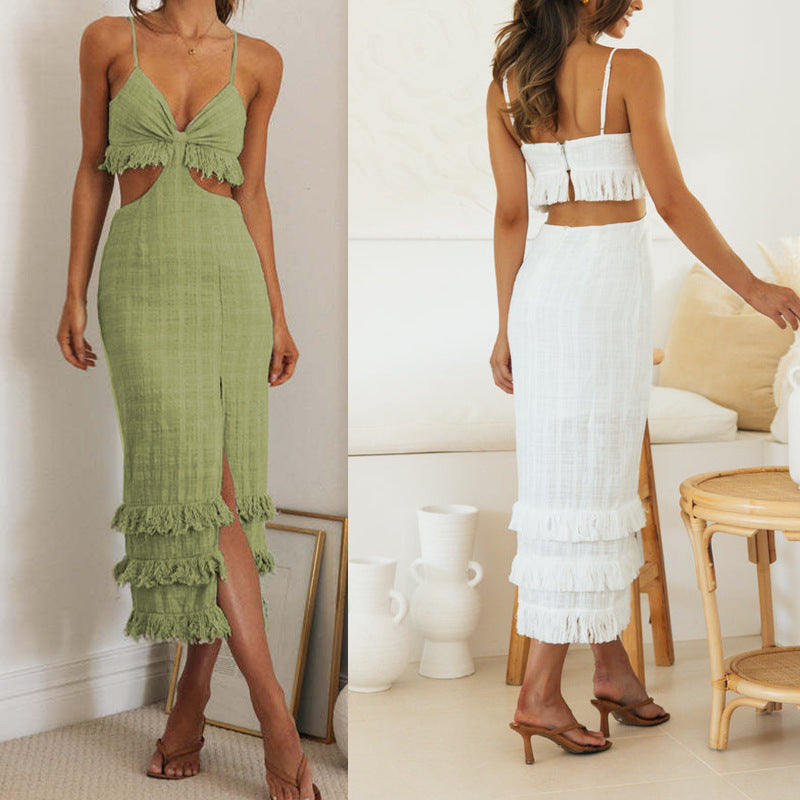 Personalized Sling Temperament Dress Close-fitting Sheath Sleeveless Dress