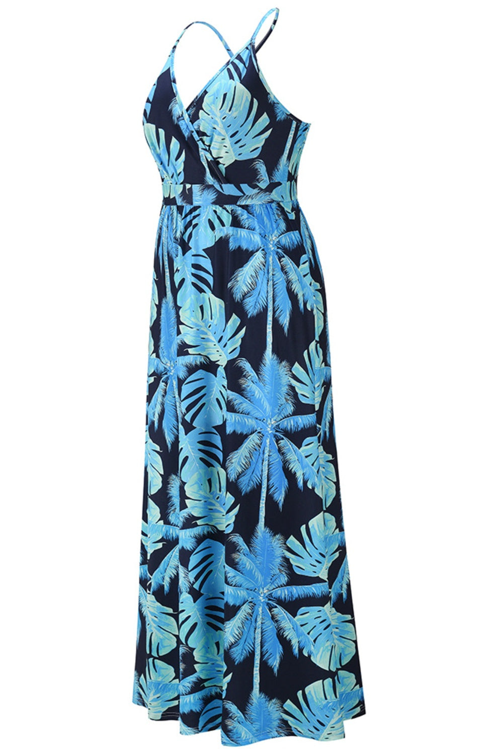 Crisscross Printed Surplice Cami Dress - Taboochic