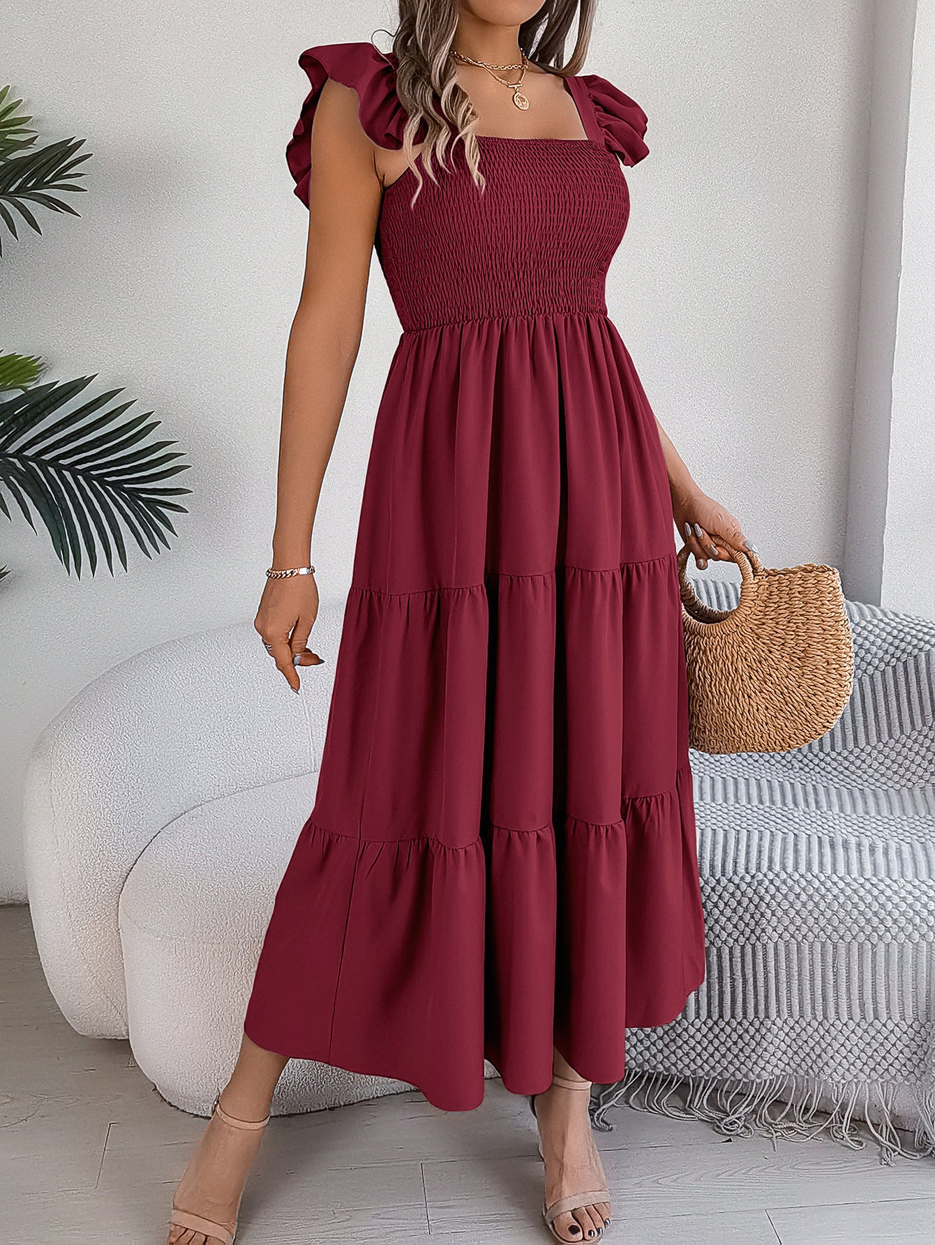 Summer Casual Women's Sleeveless Midi Dress