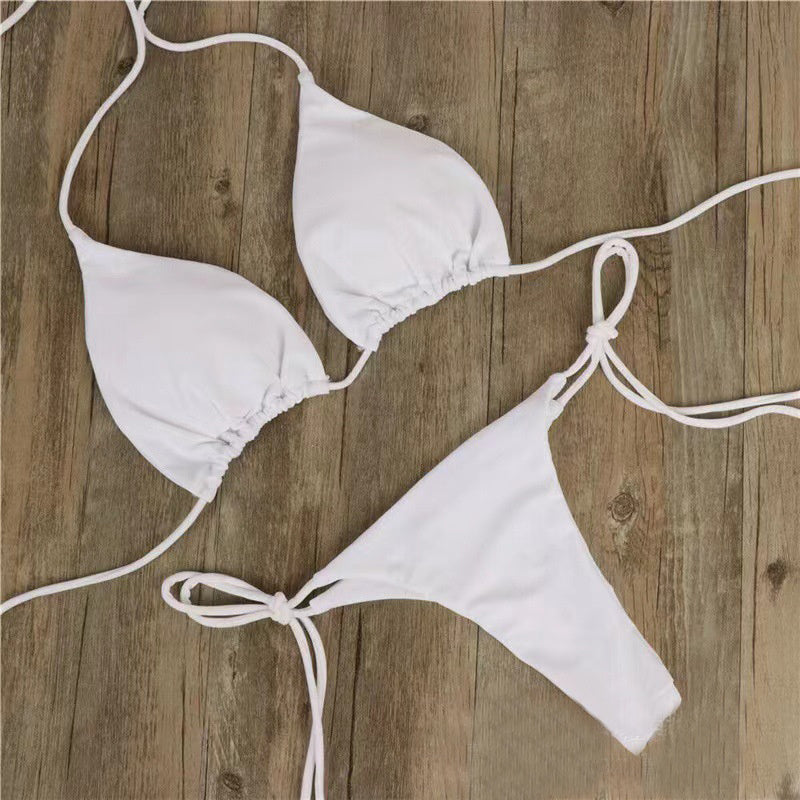 2pcs Lace-up Bikini