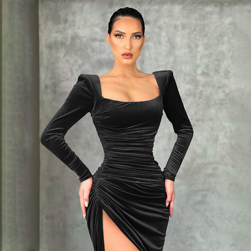 Ladies High End Babes Long Sleeve Dress
