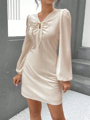 Women's Fashion Hollowed-out A- Line Skirt Mini Dress