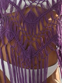 Knitting Tassel Blouse Beach Dress