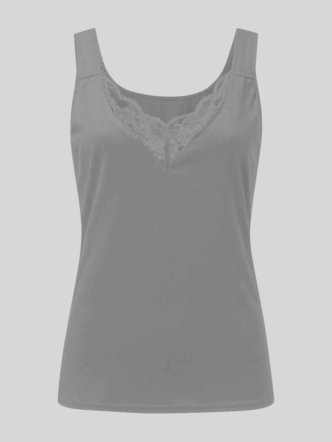 Full Size Lace Detail Sweetheart Neck Tank - Taboochic