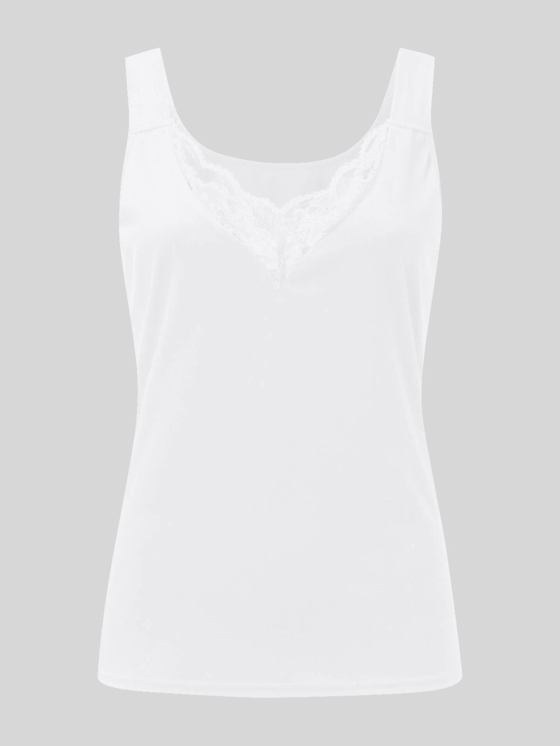 Full Size Lace Detail Sweetheart Neck Tank - Taboochic